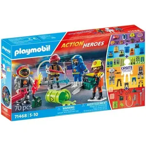 PLAYMOBIL 71468 My figures : métiers a risque - avec quatres personnag... pas cher