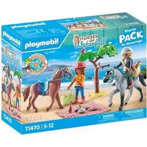 PLAYMOBIL 71470 Amélia et Ben avec chevaux - Horses of Waterfall - 2 p... pas cher