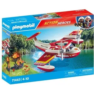 PLAYMOBIL 71463 Hydravion avec pompier - Action Heroes - Les pompiers ... pas cher