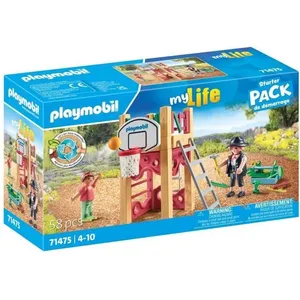 PLAYMOBIL 71475 Charpentier avec tourelle de jeu - My Life - 58 pieces...