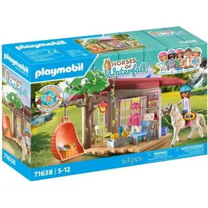 PLAYMOBIL 71638 Espace détente cavalieres, Horses of Waterfall, 63 pie... pas cher