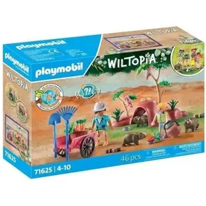 PLAYMOBIL 71625 Terriers de wombats, Wiltopia, 47 pieces, Des 4 ans pas cher