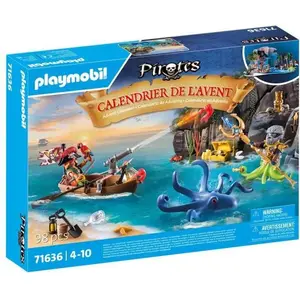 PLAYMOBIL 71636 Calendrier l'Avent Pirate, 24 surprises, 98 pieces, De...Vendu parkaufland