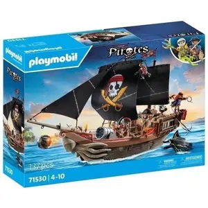 PLAYMOBIL 71530 Bateau pirates, 137 pieces dont 3 personnages et 4 ani... pas cher