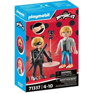 PLAYMOBIL 71337 Miraculous : Adrien & Chat Noir pas cher