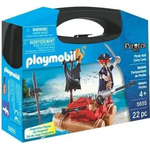 PLAYMOBIL 5655 Valisette Pirate, Canon et projectiles, 22 pieces, A pa... pas cher