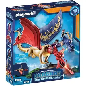 PLAYMOBIL 71080 Dragons WuWei & Jun, Jouet pour Enfant, 2 personnages ... pas cher