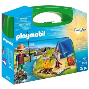 PLAYMOBIL 9323 Valisette Campeurs, Sports et Action, 2 personnages, te... pas cher
