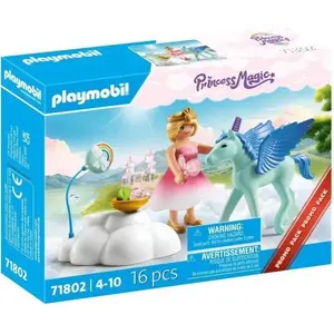 PLAYMOBIL 71802 Princesse et poulain ailé avec nuage, Princess Magic, ... pas cher