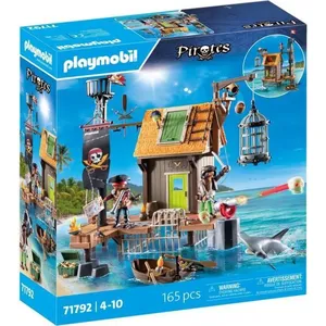 PLAYMOBIL 71792 Port de pirates avec repaire, prisons et canon, 165 pi...