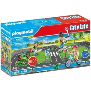 PLAYMOBIL 71332 Classe sécurité routiere, My Life, 34 pieces, Des 4 an... pas cher