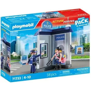 PLAYMOBIL 71733 Salle d'interrogatoire police, relevé d'empreintes, Ac... pas cher