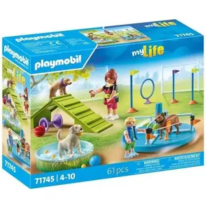 PLAYMOBIL 71745 Aire de jeux pour chiens, enfant et éducatrice, My Lif...Vendu parkaufland