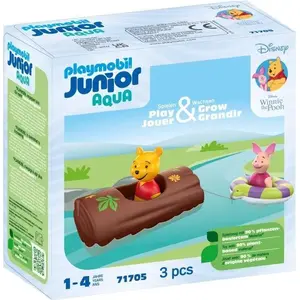 PLAYMOBIL Junior 71705 Winnie et Porcinet, Flotte dans l'eau, Jouet po... pas cher