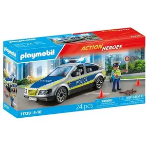 PLAYMOBIL 71729 Voiture police avec sirene et gyrophare, Action Heroes... pas cher
