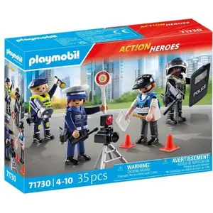 PLAYMOBIL 71730 Set métiers de la police 4 policiers, Action Heroes, L...Vendu parkaufland