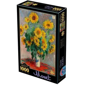 Puzzle 1000 pièces Claude Bouquet de Tournesols D-Toys 67548-CM08 Monet 47×68cm