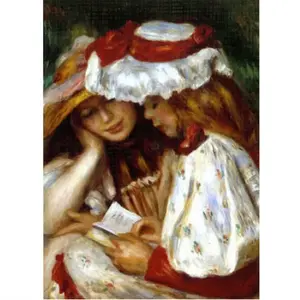 Puzzle 1000 Pièces : Renoir Auguste - Deux jeunes filles lisant, DToys