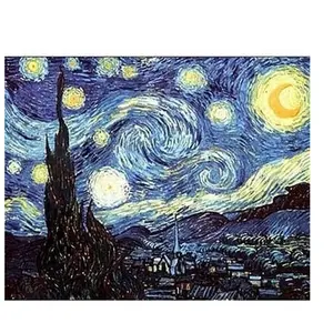 D-Toys Puzzle Van Gogh Vincent La nuit étoilée - 1000 pièces - Boite rectangulaire pas cher