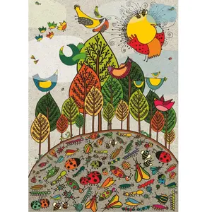 Puzzle 1000 pièces : Nature : Oiseau et coccinelle pas cher