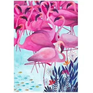 D-Toys Puzzle 1000 pièces : Andrea Kürti Tropical : Flamands roses pas cher