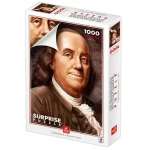 D-Toys Puzzle 1000 pièces : Caricature Benjamin Franklin pas cher