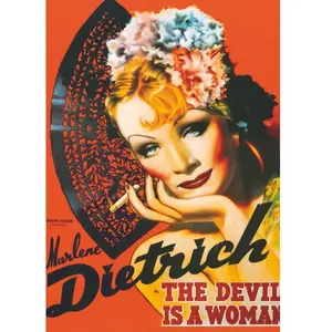 DToys Poster vintage - Marlene Dietrich, The Devil is a Woman pas cher