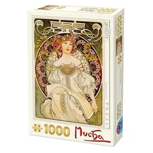 DToys Puzzle 1000 pièces - Alphonse Mucha : Rêverie pas cher