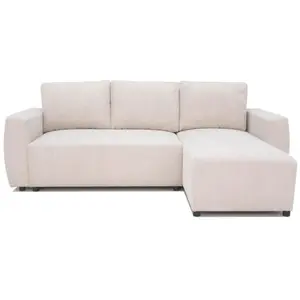 CASAPY Canapé d'angle convertible réversible 3-4 places PHARELL - Velours côt... pas cher