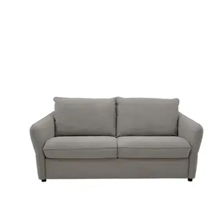 Canapé droit convertible 3 places LONDON EW coloris gris pas cher