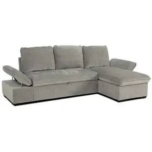CASAPY Canapé d'angle candy droit - avec rangement - gris A128991 pas cher