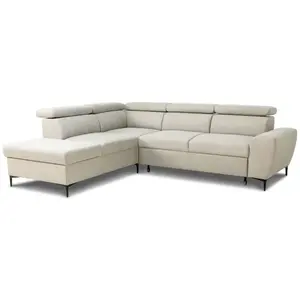 Comparateur de prix : Canapé d'angle convertible réversible avec coffre - 5 places - KASIMIR...
