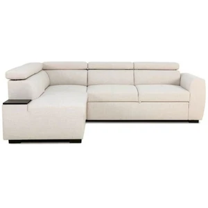 Comparateur de prix : CASAPY Canapé d'angle convertible réversible - 45 places - kelio - tissu beige - 3 tétieres
