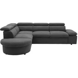 Canapé d'angle convertible 4 places FIRENZE coloris gris pas cher