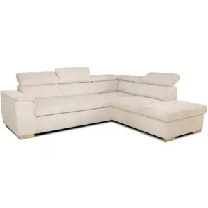 Comparateur de prix : Canapé d'angle convertible réversible 5 places DAYTONA - Velours côtel...