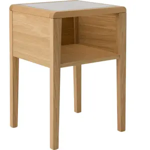 Table de chevet 1 niche Alma CAMIF  Bois / Métal / Verre pas cher
