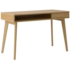 Bureau 1 tiroir bois Atia CAMIF Bois pas cher