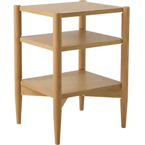 CAMIF Table de chevet bois Aline  Bois / Métal pas cher