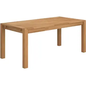 Comparateur de prix : Table à manger rectangulaire chêne massif Luminescence CAMIF  Bois