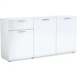 Buffet 3 portes + 1 tiroir NASSAU coloris blanc pas cher