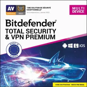 Bitdefender® Total Security et VPN Premium Multidevice pas cher
