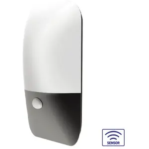 Comparateur de prix : BRAYTRON Applique extérieur pirus détecteur 12W led 3000K IP54 - Gris