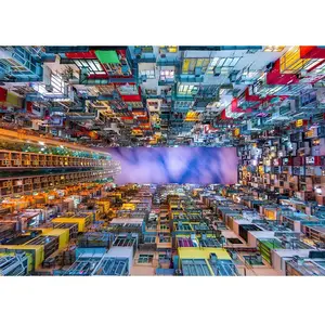 Colorful Apartment Building, Hong Kong 1000 Pièces  Enjoy Puzzle pas cher