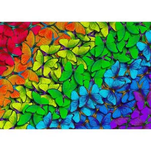 Puzzle 1000 pièces ENJOY - Papillons arc-en-ciel pas cher
