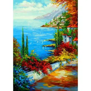 Puzzle 1000 pièces ENJOY - Ville au bord de la mer pas cher