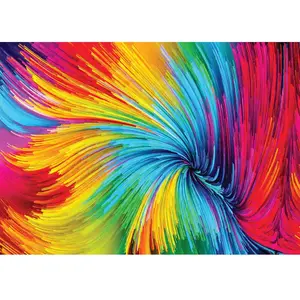 Puzzle 1000 pièces Enjoy - Tourbillon de peinture colorée pas cher