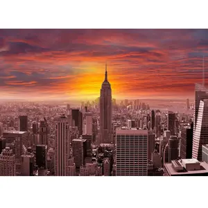 Puzzle 1000 pièces Enjoy - Coucher de soleil sur les toits de New York pas cher