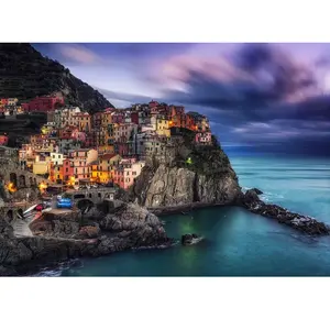 Puzzle 1000 pièces Enjoy - Manarola au crépuscule, Cinque Terre, Italie pas cher