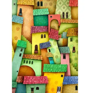 Maisons de la Joie 1000 Pièces  Enjoy Puzzle pas cher