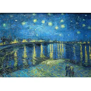 Vincent Van Gogh : Nuit Étoilée sur le Rhône 1000 Pièces Enjoy Puzzle pas cher